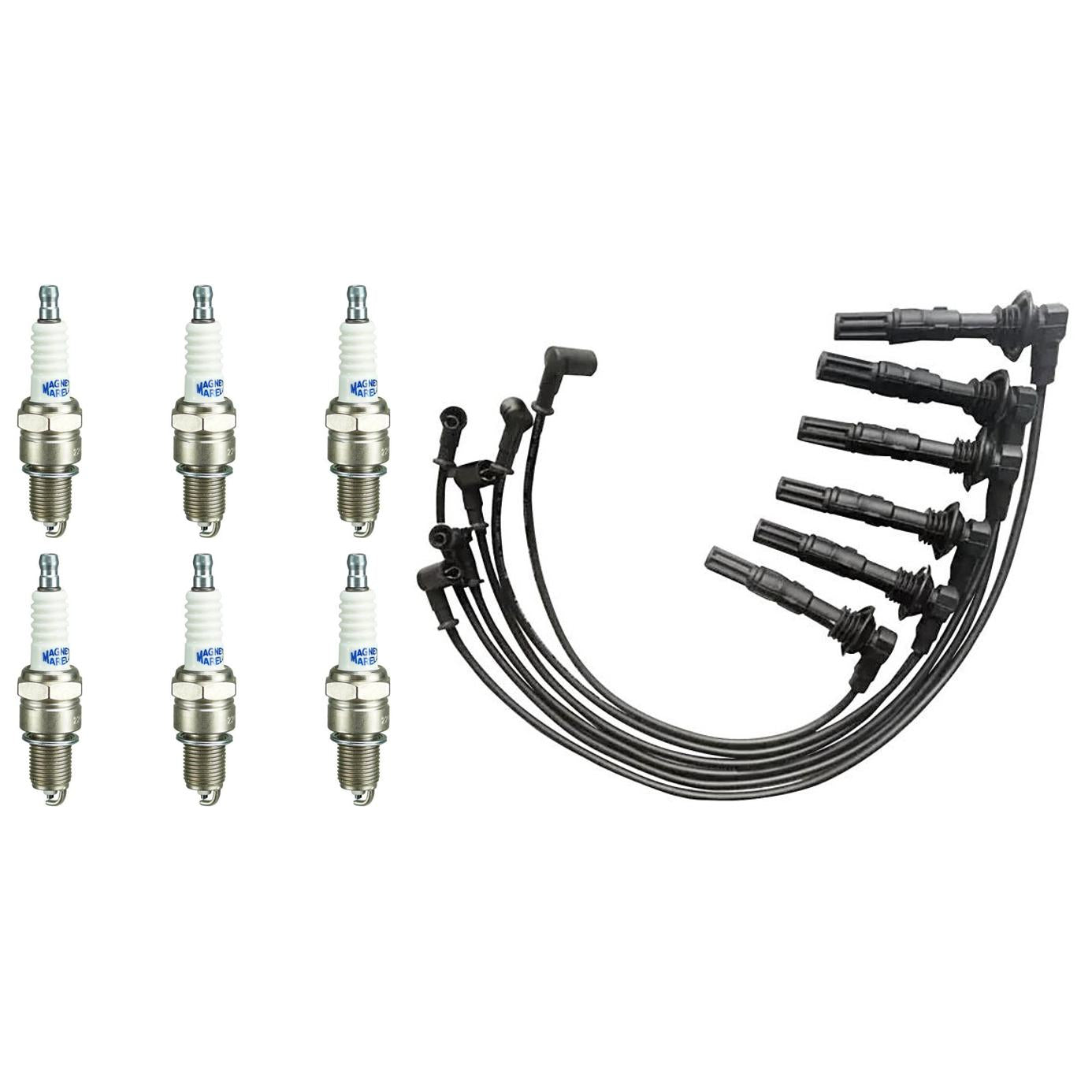 Kit 6 Vela Ignição VForm e Cabo Vela Magneti Marelli - CVMA2002 / F6RFMM - (1)