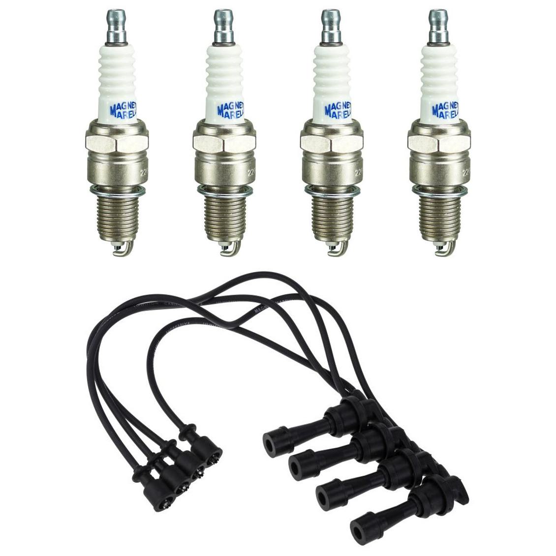 Kit 4 Vela Ignição V-Form e Cabo - Magneti Marelli - CVMH0202 / F6RFMM - (1)