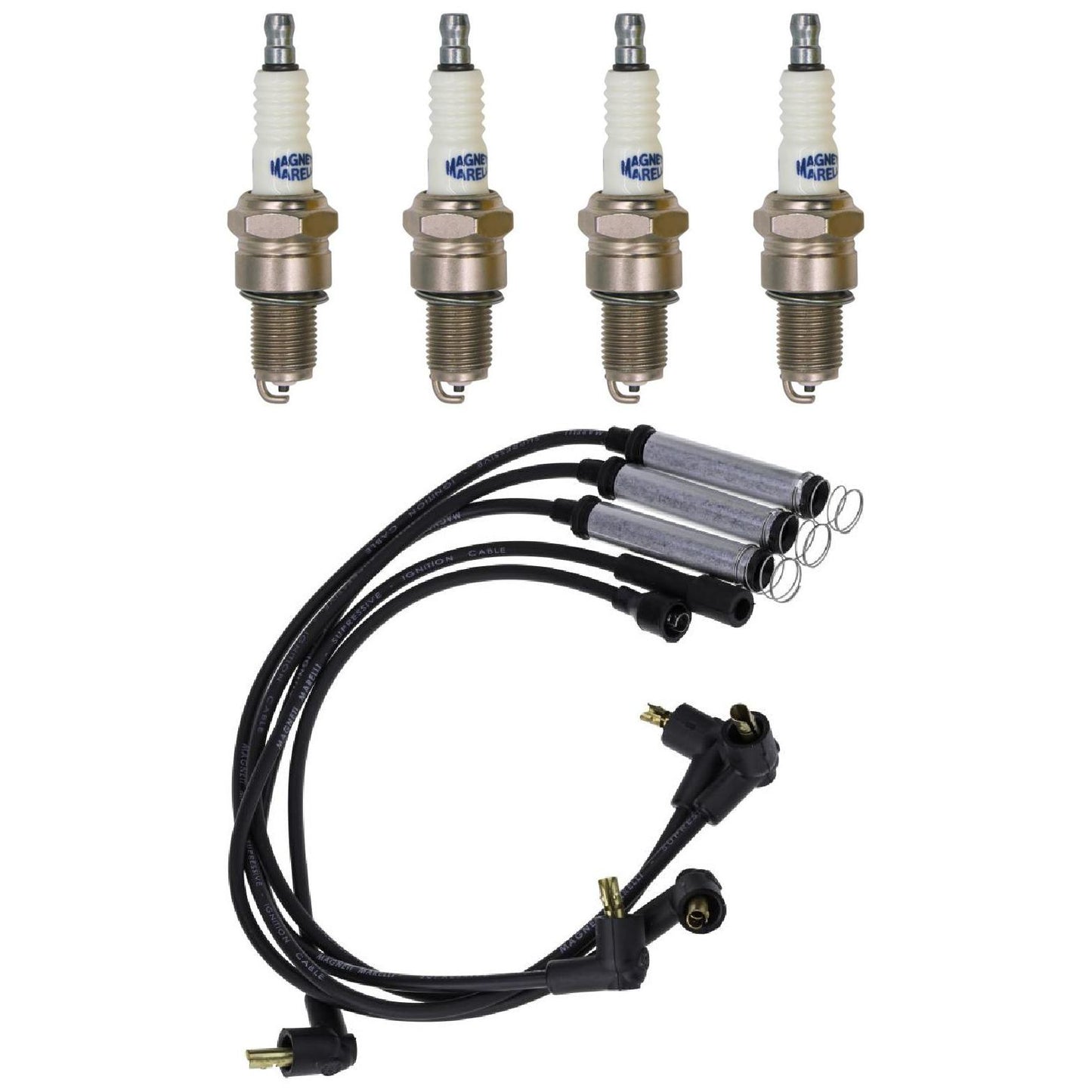 Kit 4 Vela Ignição V-Form e Cabo - Magneti Marelli - CVMG6102 / F7RFMM - (1)