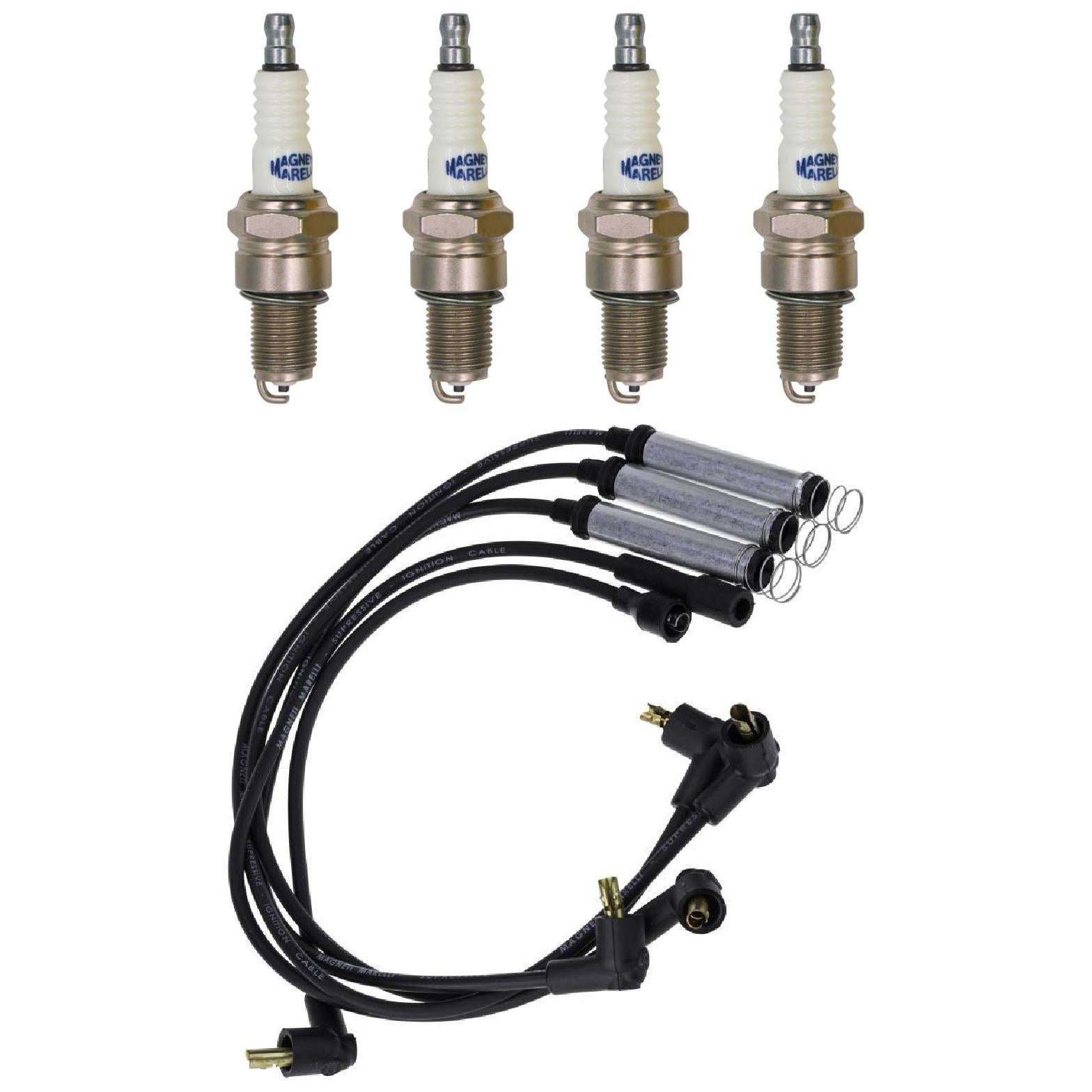 Kit 4 Vela Ignição V-Form e Cabo - Magneti Marelli - CVMG6102 / F7RFMM - (1)