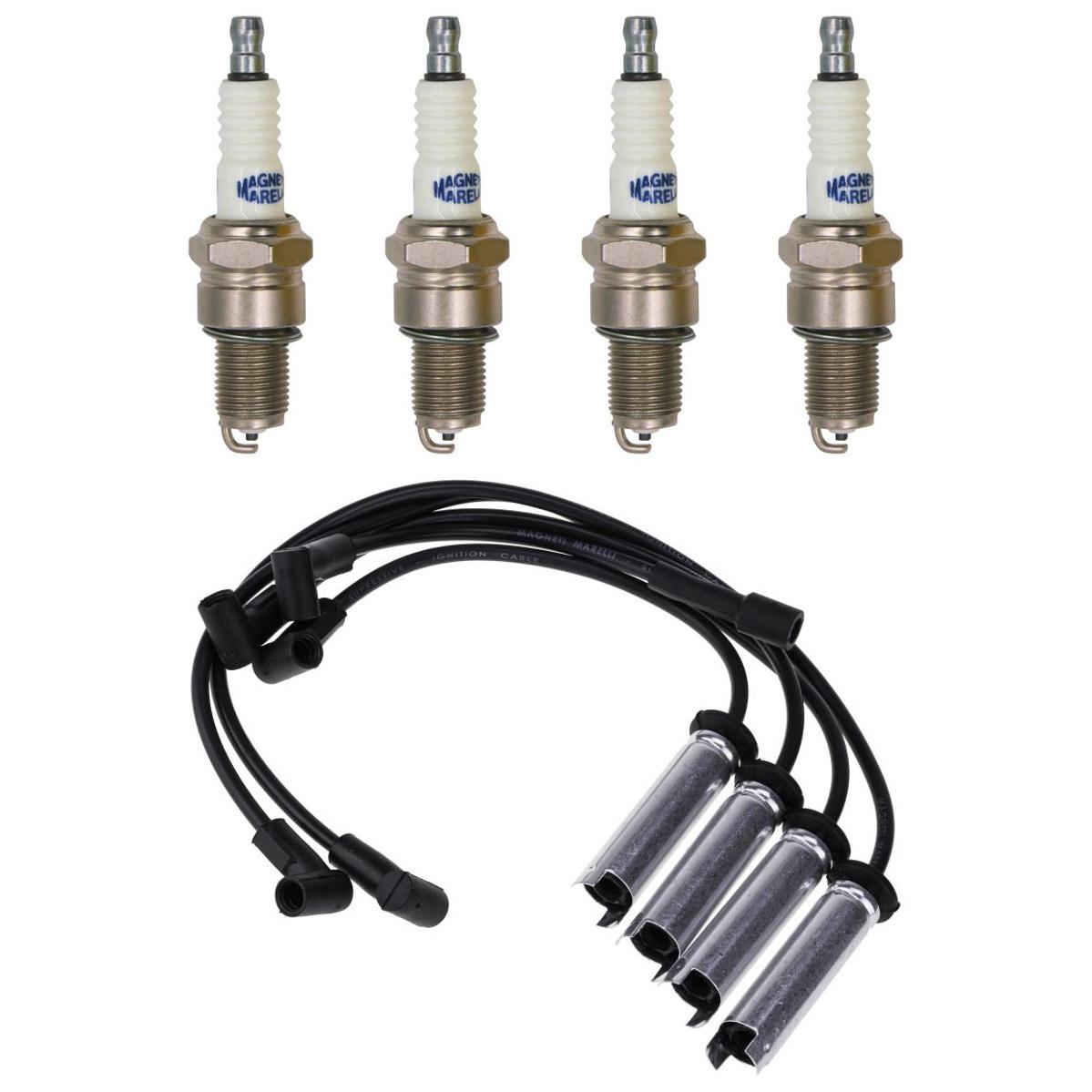 Kit 4 Vela Ignição V-Form e Cabo - Magneti Marelli - CVMG6502 / F7RFMM - (1)