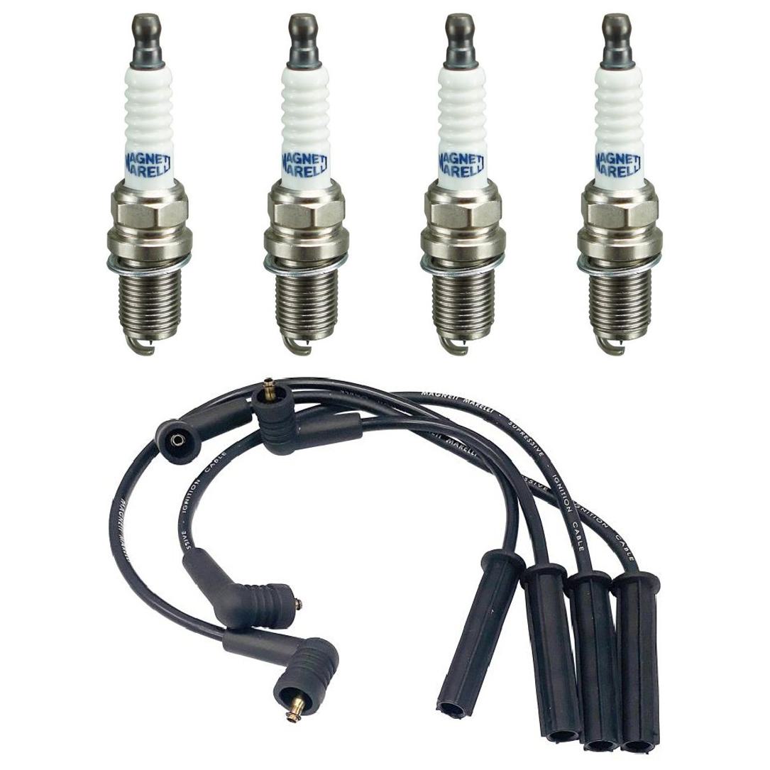 Kit 4 Vela Ignição Multi-E e Cabo - Magneti Marelli - CVMP0102 / K5RDMM - (1)