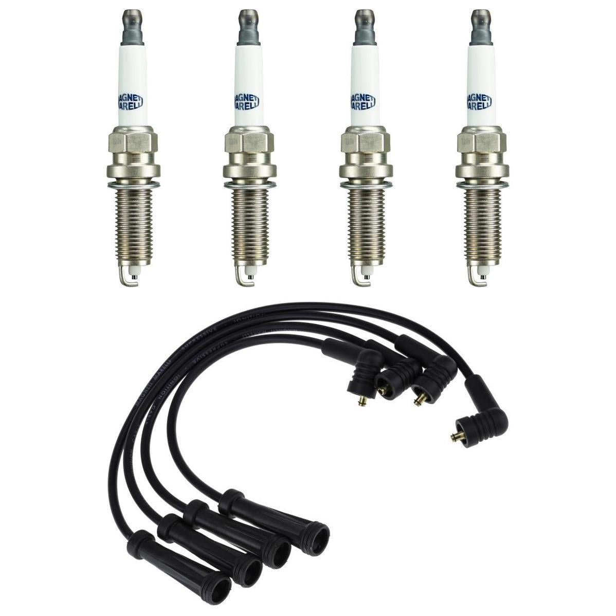 Kit 4 Vela Ignição Multi-E e Cabo - Magneti Marelli - CVMR0902 / K5RDMM - (1)