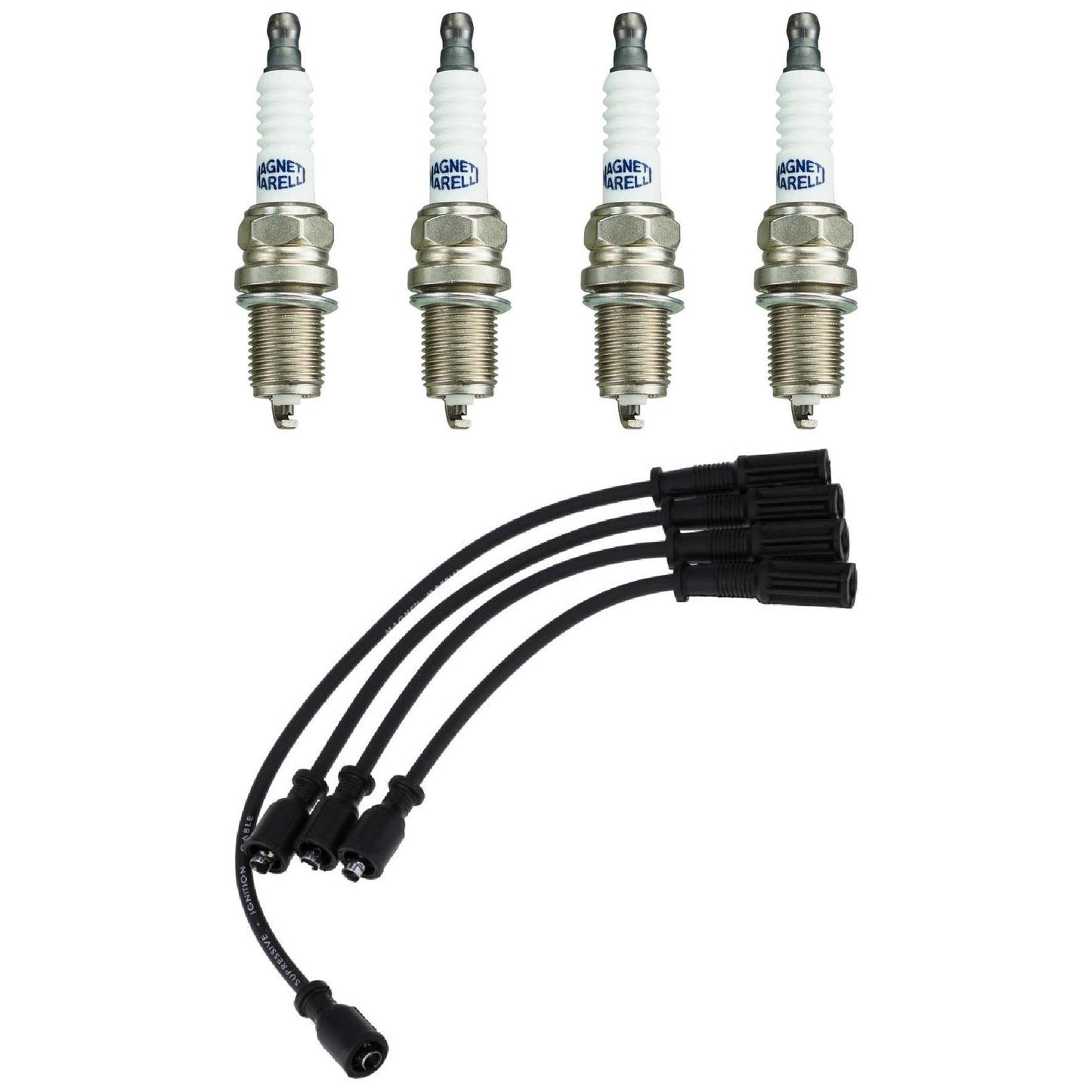 Kit 4 Vela Ignição Multi-E e Cabo - Magneti Marelli - CVMT5402 / K5RDMM - (1)