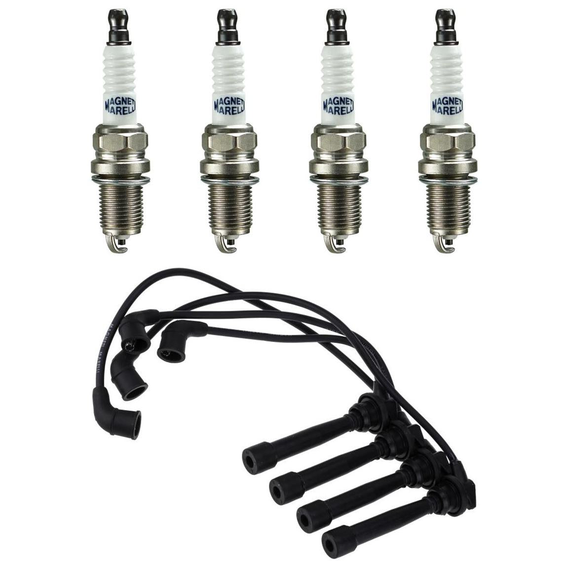 Kit 4 Vela Ignição V-Form e Cabo - Magneti Marelli - CVMH0102 / K5RF2MM - (1)