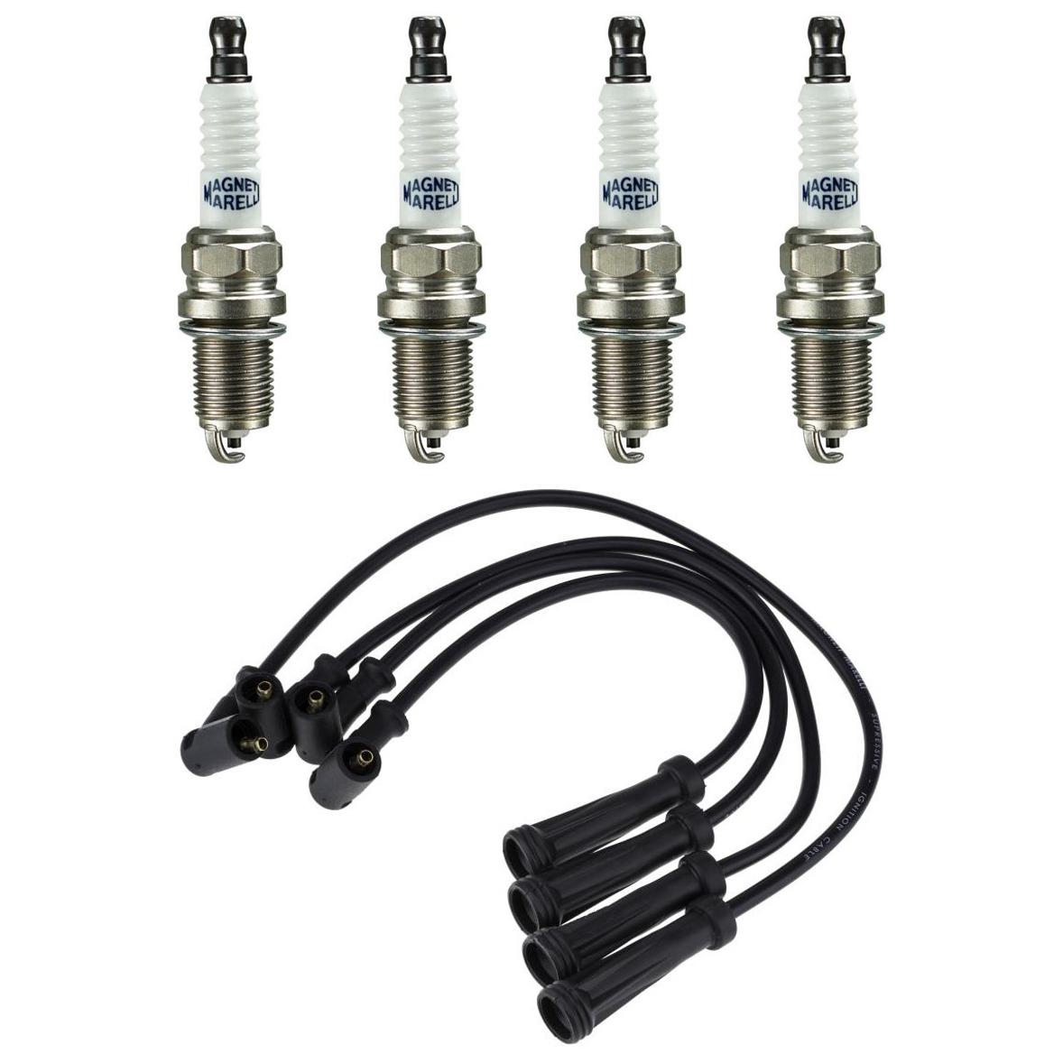 Kit 4 Vela Ignição V-Form e Cabo - Magneti Marelli - CVMR1202 / K5RF2MM - (1)