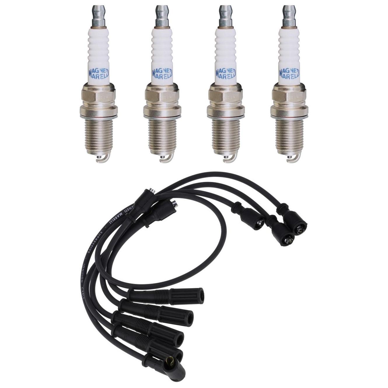 Kit 4 Vela Ignição V-Form e Cabo - Magneti Marelli - CVMT5102 / K5RF2MM - (1)