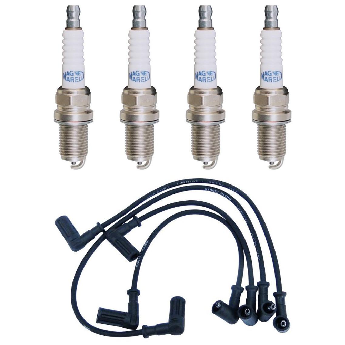Kit 4 Vela Ignição V-Form e Cabo - Magneti Marelli - CVMT5302 / K5RF2MM - (1)