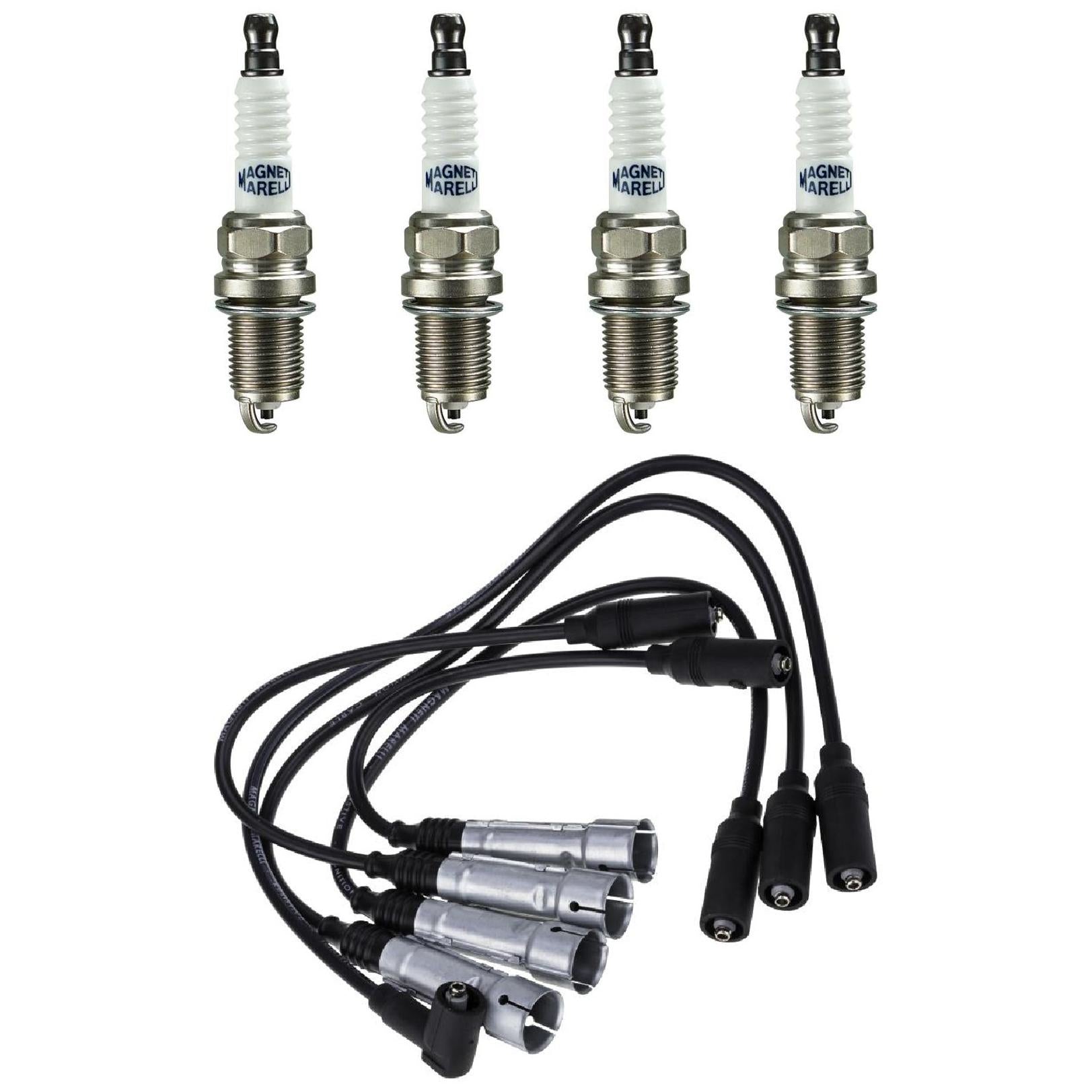 Kit 4 Vela Ignição V-Form e Cabo - Magneti Marelli - CVMV0702 / K5RF2MM - (1)