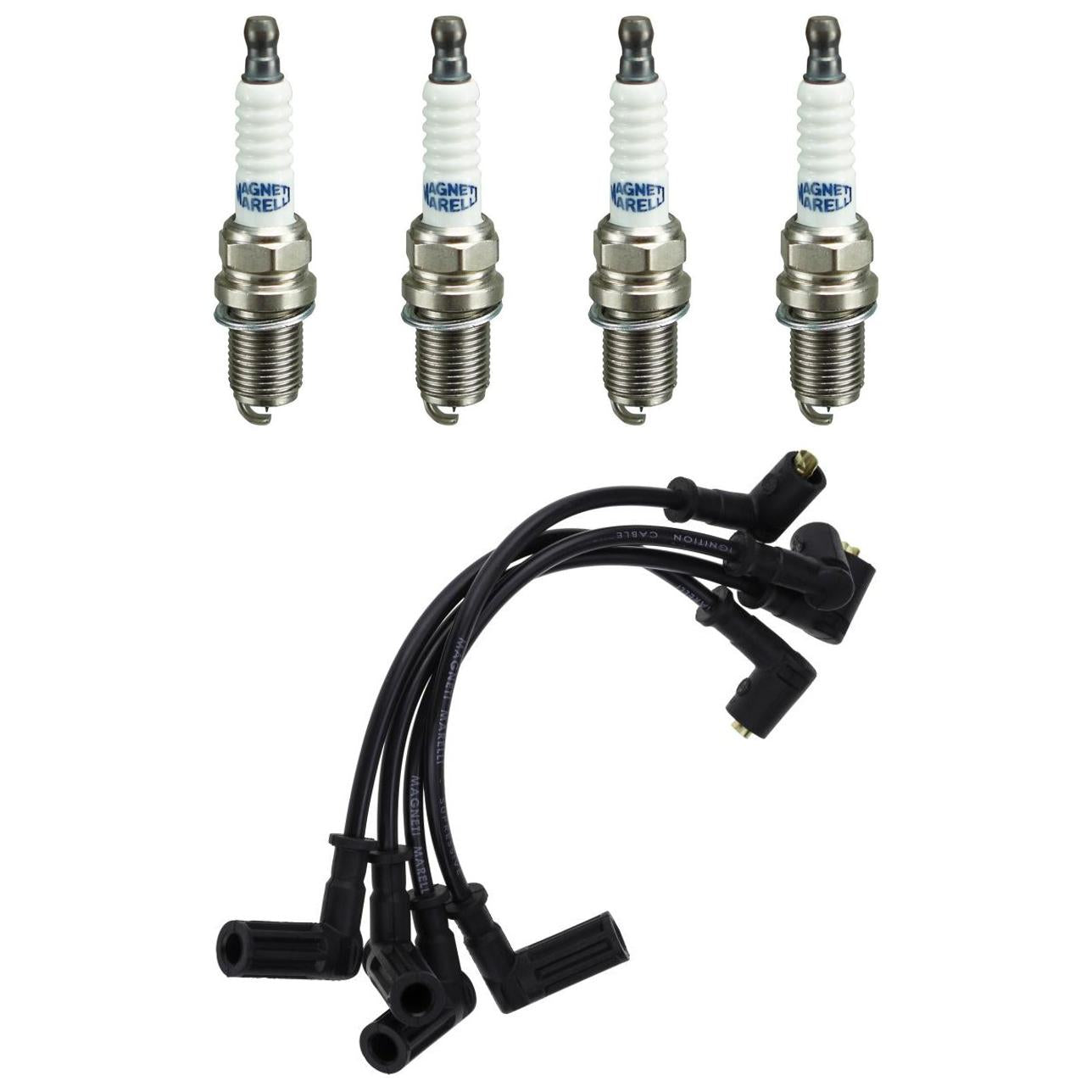 Kit 4 Vela Ignição MultiE e Cabo - Magneti Marelli - CVMT4602 / K6RDYMM - (1)