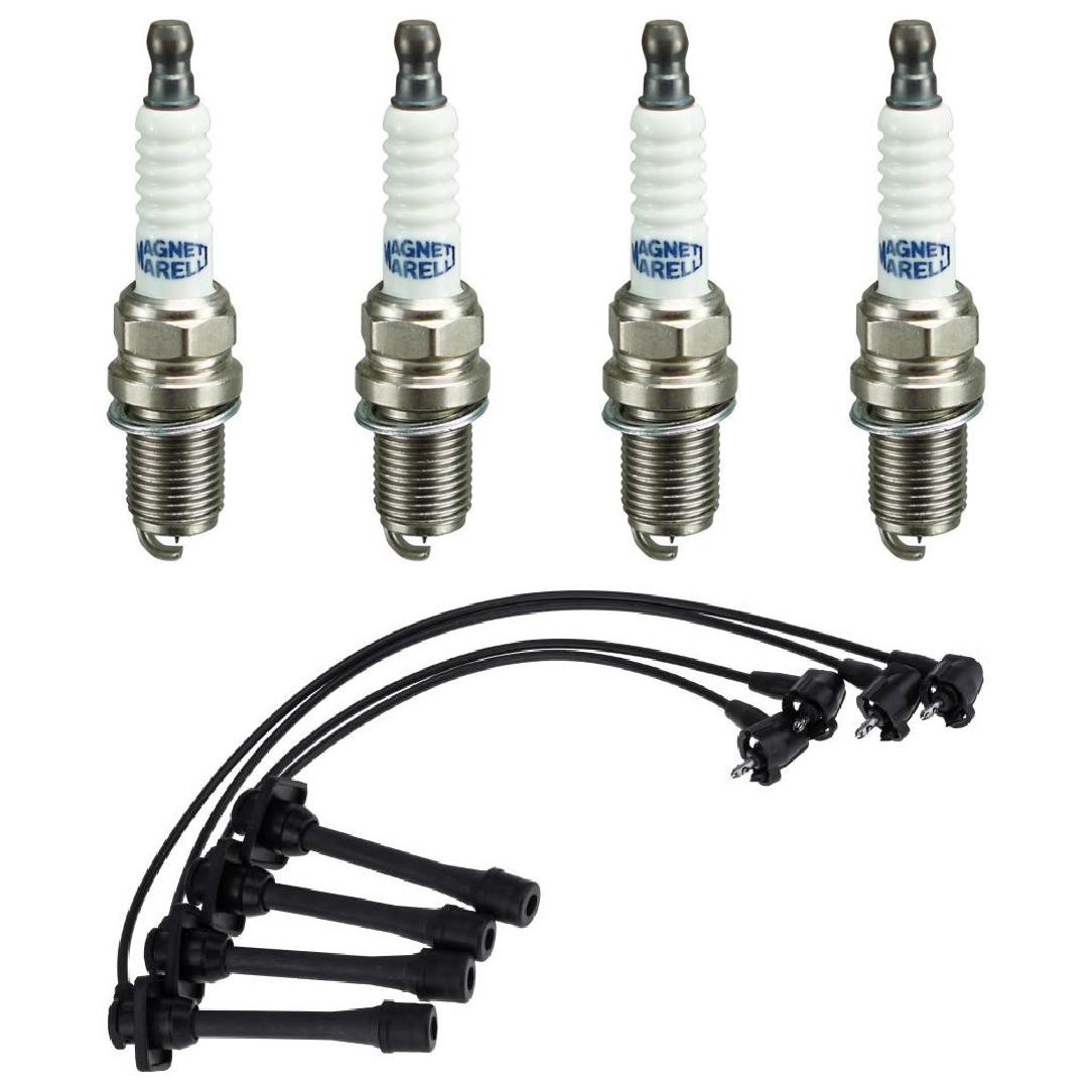 Kit 4 Vela Ignição Platinum Cabo - Magneti Marelli - CVMM0702 / K6RTPMM - (1)