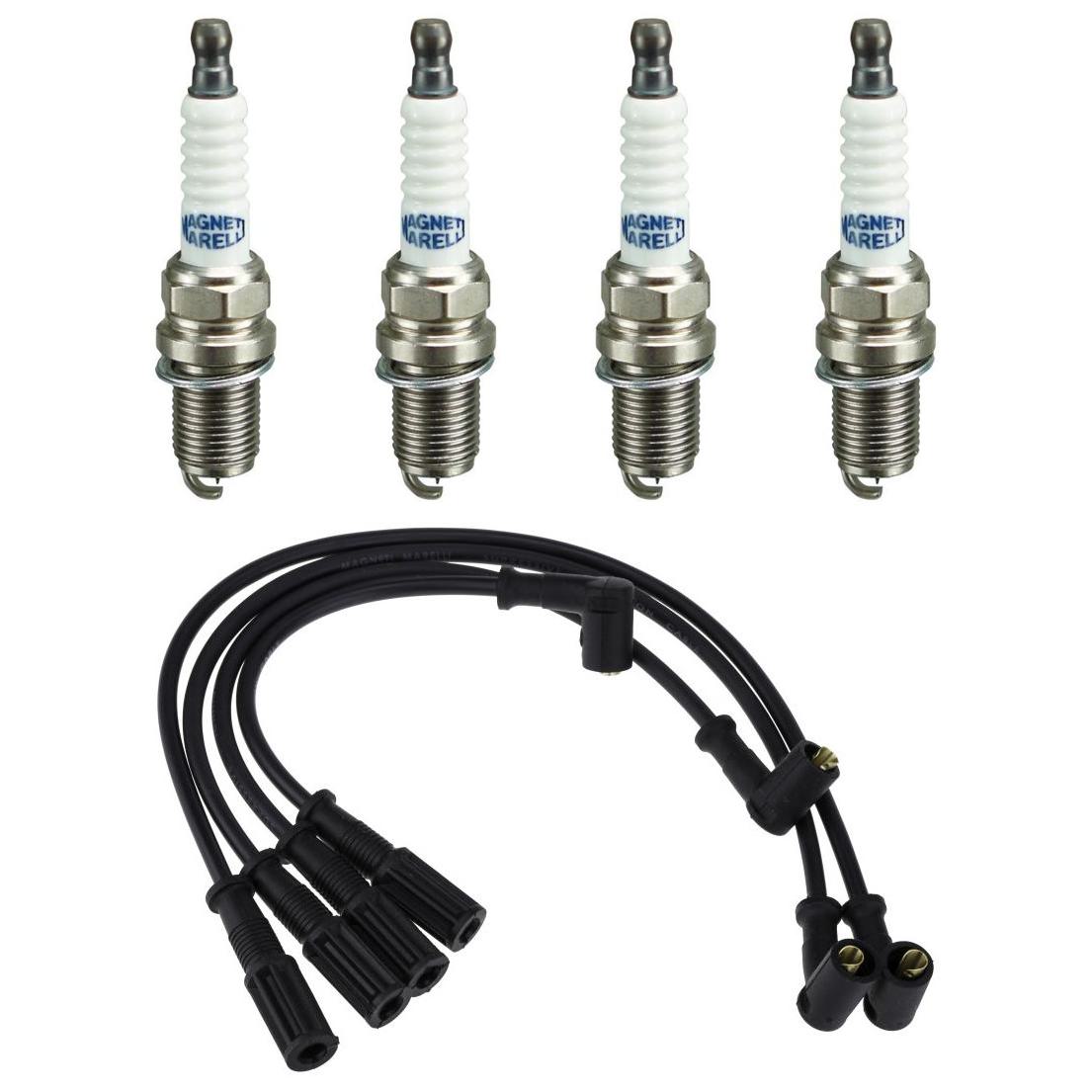 Kit 4 Vela Ignição Platinum Cabo - Magneti Marelli - CVMT0602 / K6RTPMM - (1)