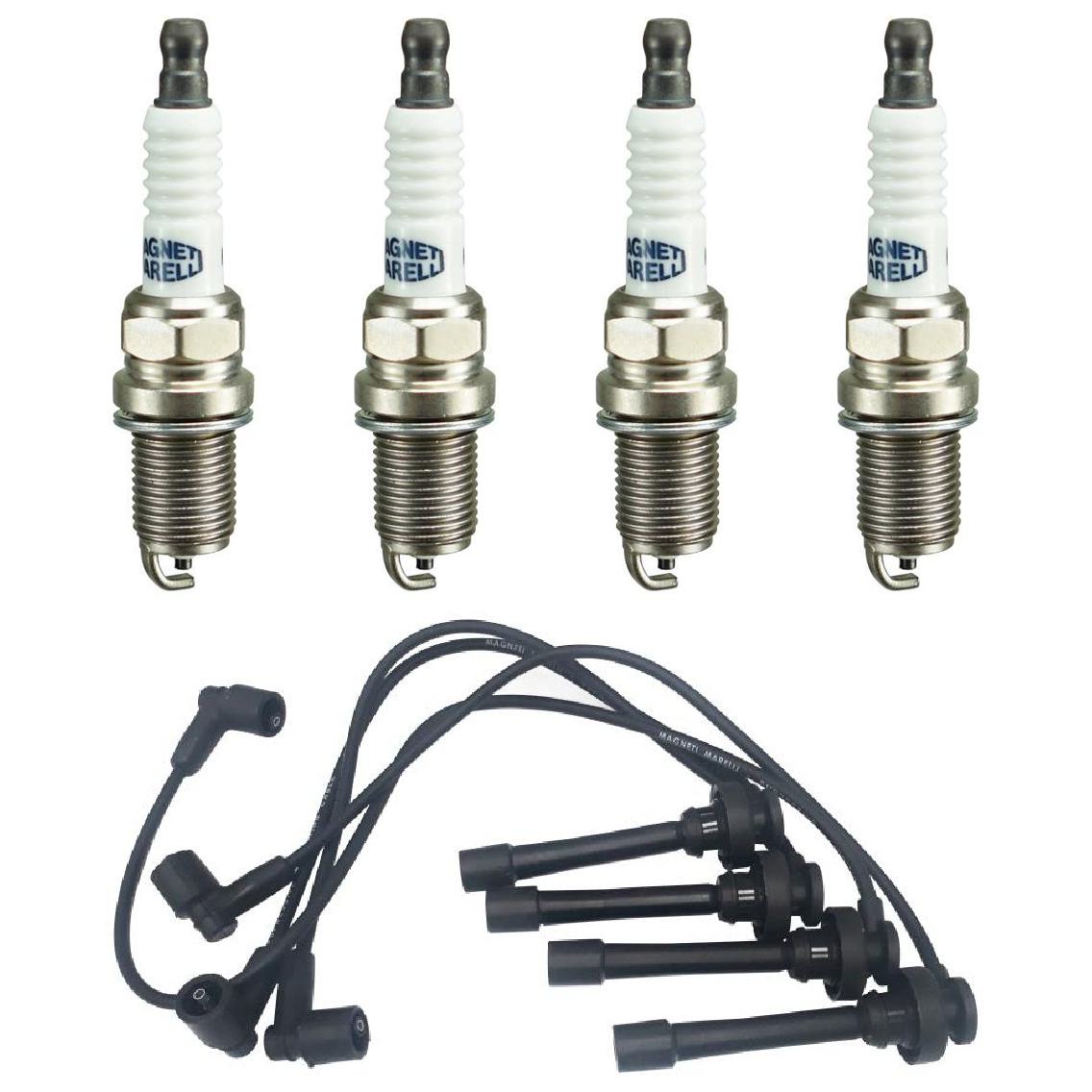 Kit 4 Vela Ignição VForm e Cabo - Magneti Marelli - CVMY0102 / K7RFMM-11 - (1)