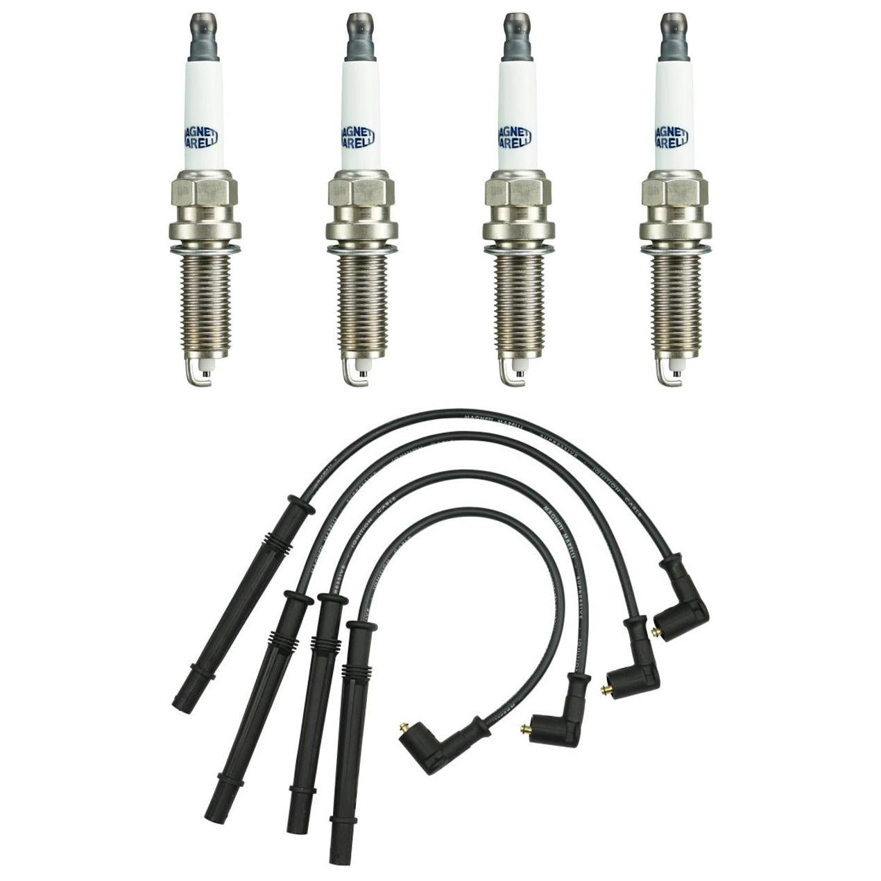 Kit 4 Vela Ignição e Cabo - Magneti Marelli - CVMR1602 / LD7RTAMM - (1)