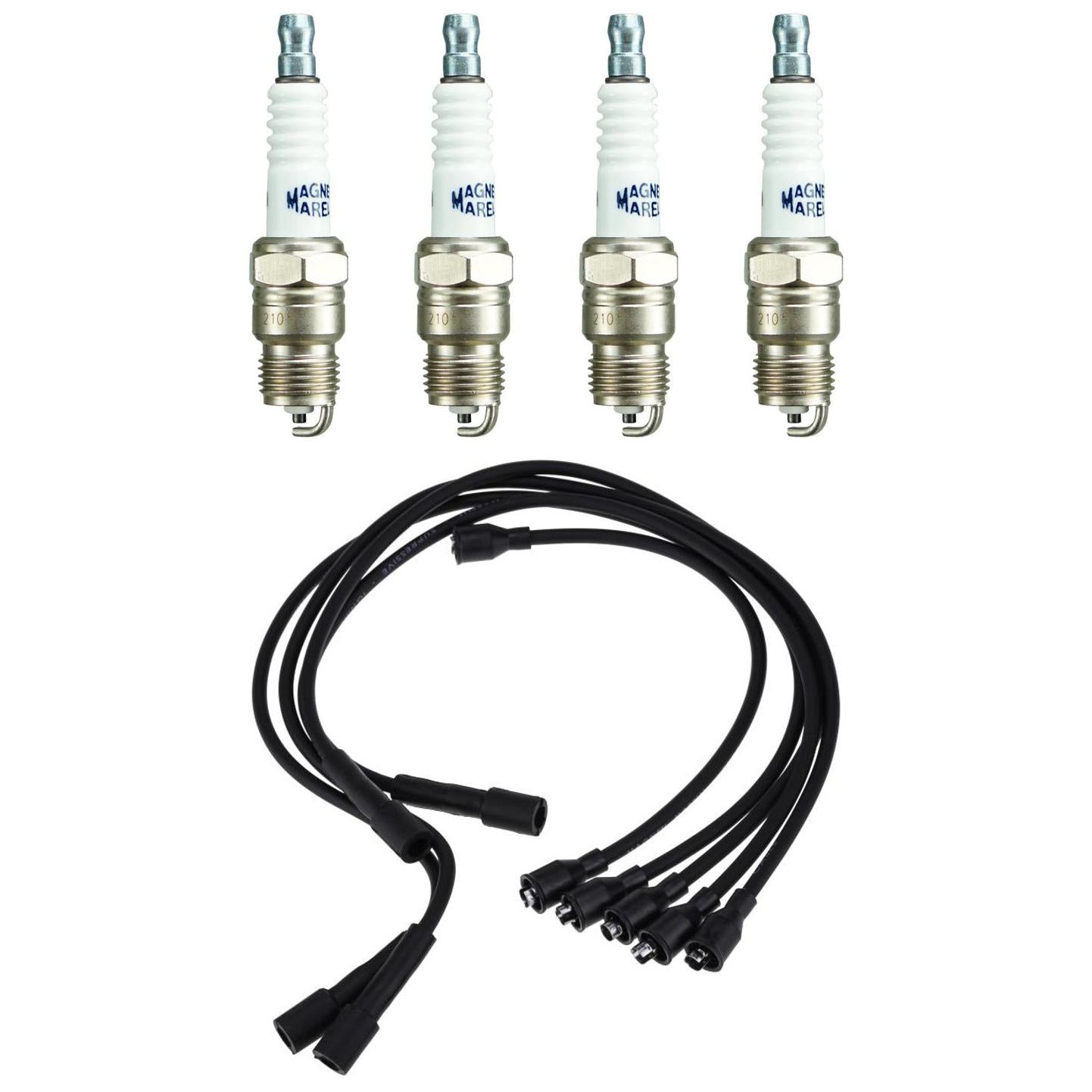 Kit 4 Vela Ignição e Cabo Vela - Magneti Marelli - CVMG6202 / P6TCMM - (1)
