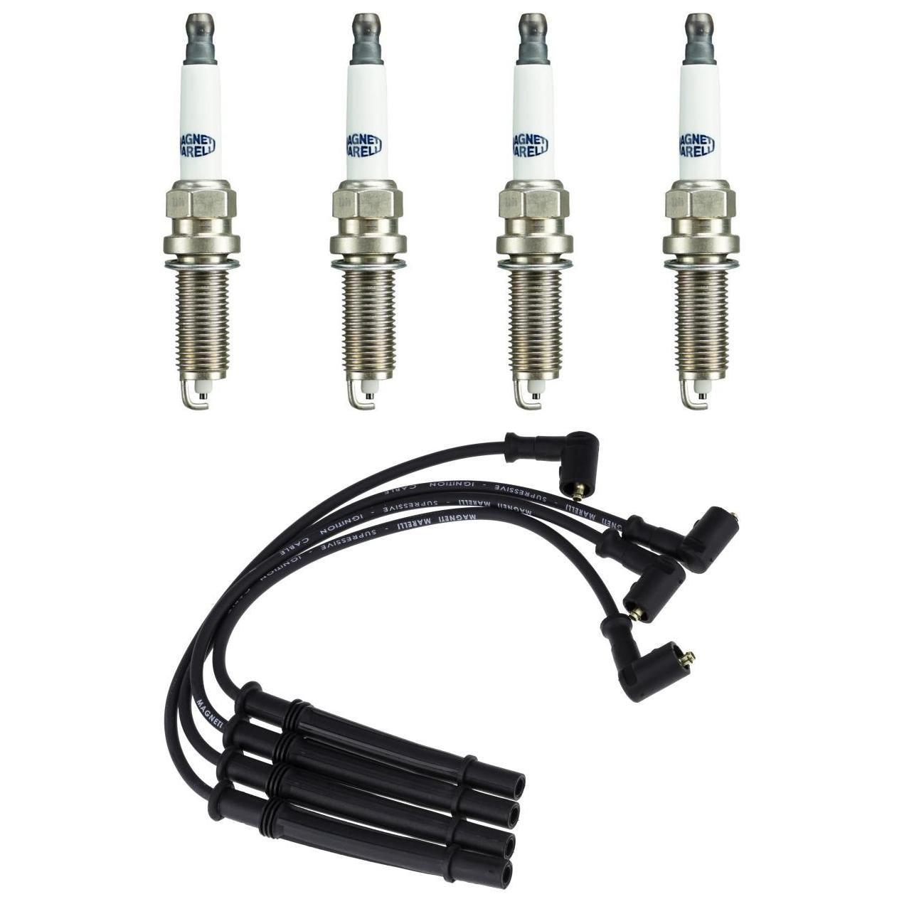 Kit 4 Vela Ignição e Cabo - Magneti Marelli - CVMR1102 / LD7RTAMM - (1)