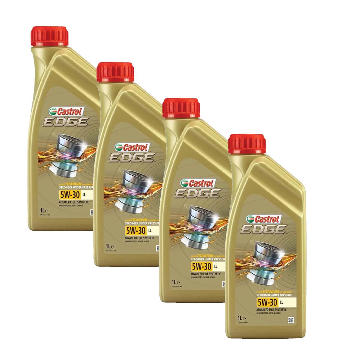 Kit c/ 4L Óleo de Motor Edge 5W30 LL - 3435526 - Castrol - (1)