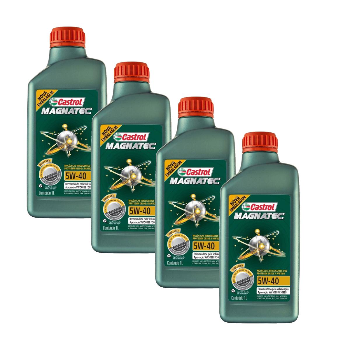Kit c/ 4L Óleo de Motor Magnatec 508 88 5W40 - 3438139 - Castrol - (1)