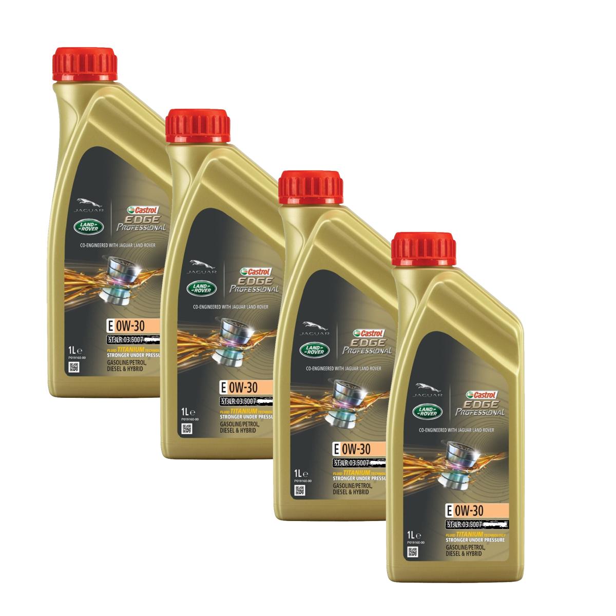 Kit c/ 4L Óleo de Motor Edge Professional E 0W30 - 3435189 - Castrol - (1)