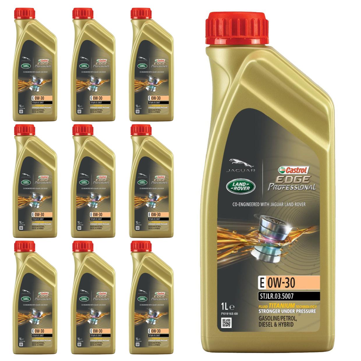 Kit c/ 10L Óleo de Motor Edge Professional E 0W30 - 3435189 - Castrol - (1)