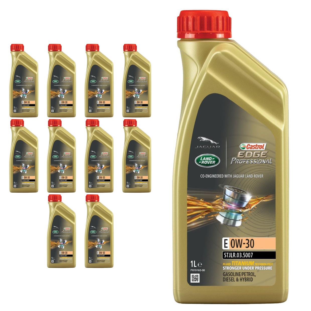 Kit c/ 11L Óleo de Motor Edge Professional E 0W30 - 3435189 - Castrol - (1)