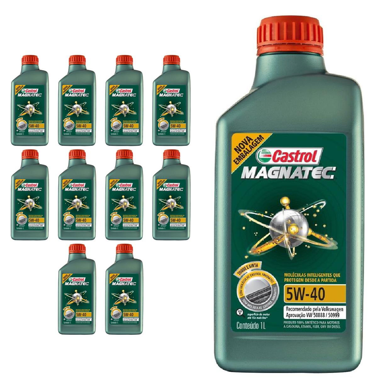 Kit c/ 11L Óleo de Motor Magnatec 508 88 5W40 - 3438139 - Castrol - (1)