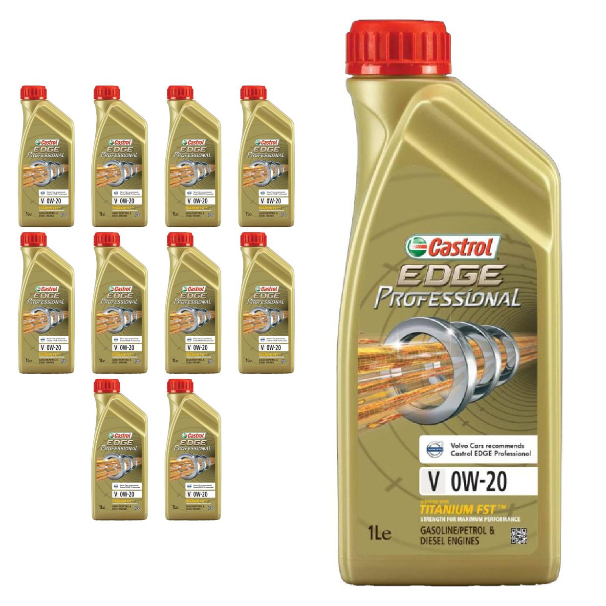 Kit c/ 11L Óleo de Motor Edge Professional V 0W20 - 3435230 - Castrol - (1)