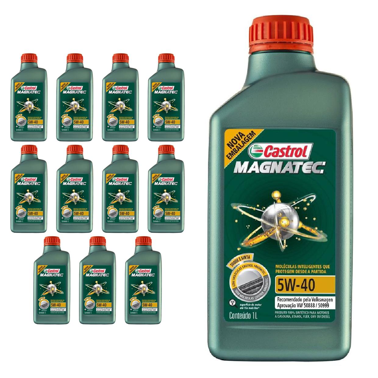 Kit c/ 12L Óleo de Motor Magnatec 508 88 5W40 - 3438139 - Castrol - (1)