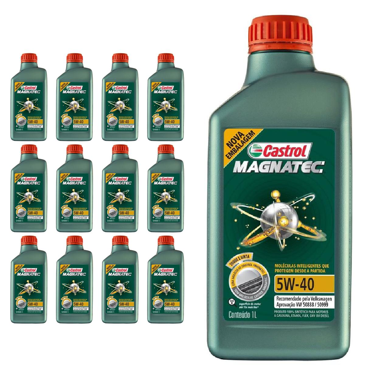 Kit c/ 13L Óleo de Motor Magnatec 508 88 5W40 - 3438139 - Castrol - (1)