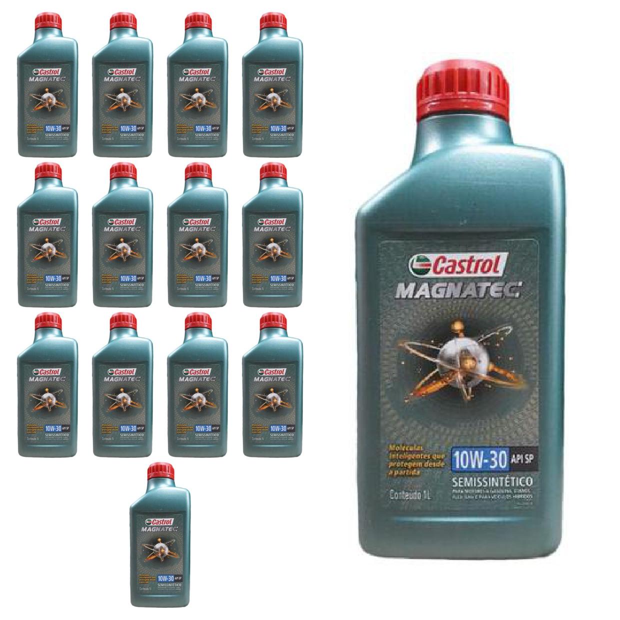 Kit c/ 14L Óleo de Motor Magnatec 10W30 - 3436554 - Castrol - (1)
