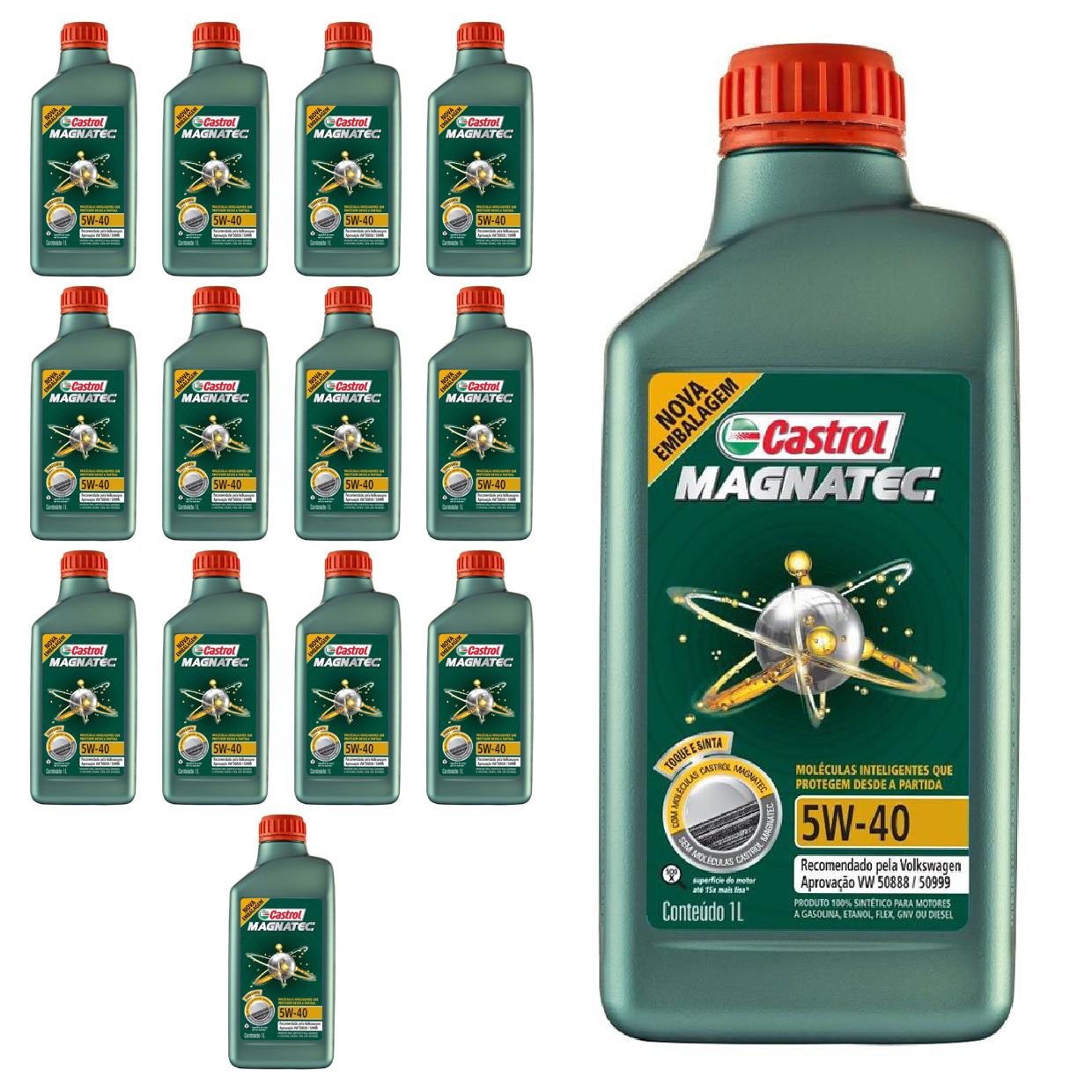 Kit c/ 14L Óleo de Motor Magnatec 508 88 5W40 - 3438139 - Castrol - (1)