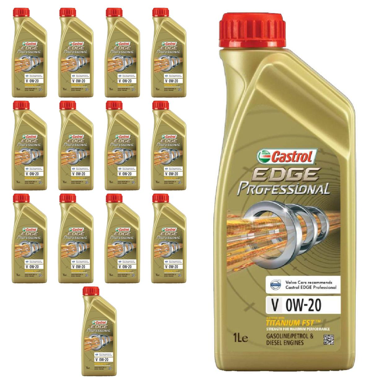 Kit c/ 14L Óleo de Motor Edge Professional V 0W20 - 3435230 - Castrol - (1)