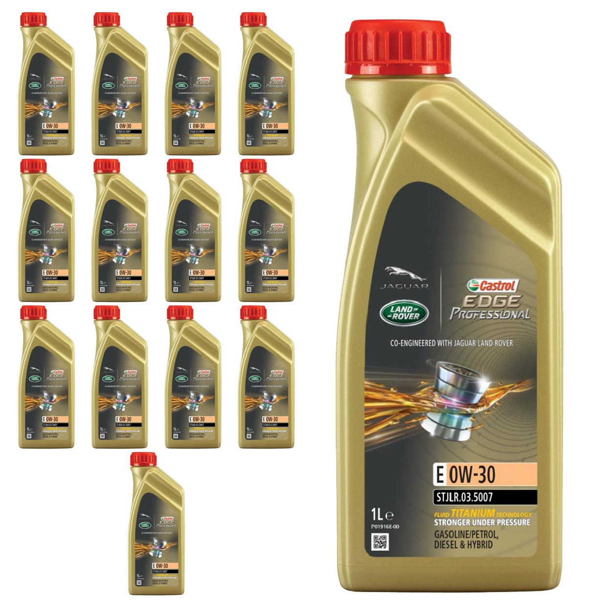 Kit c/ 14L Óleo de Motor Edge Professional E 0W30 - 3435189 - Castrol - (1)