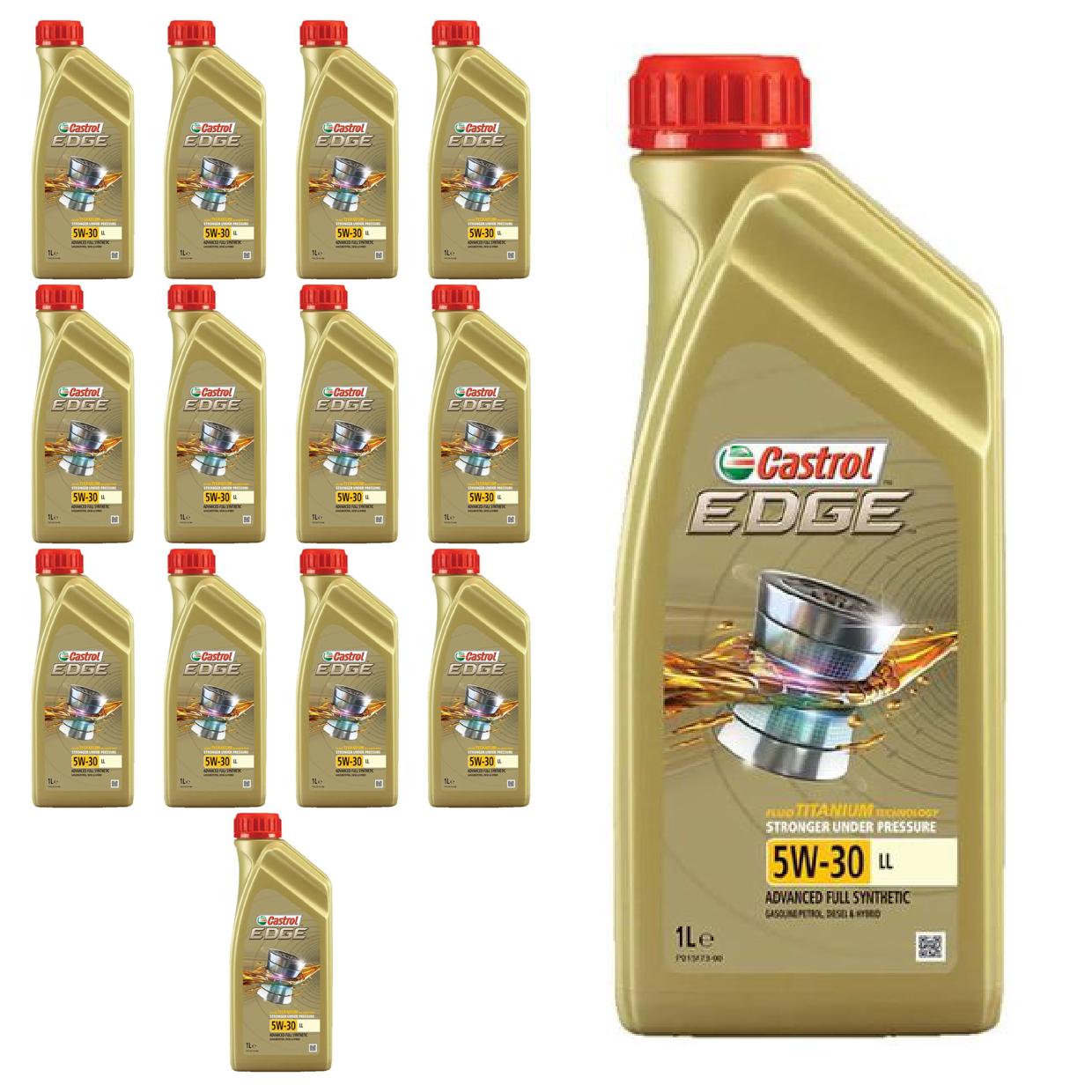 Kit c/ 14L Óleo de Motor Edge 5W30 LL - 3435526 - Castrol - (1)