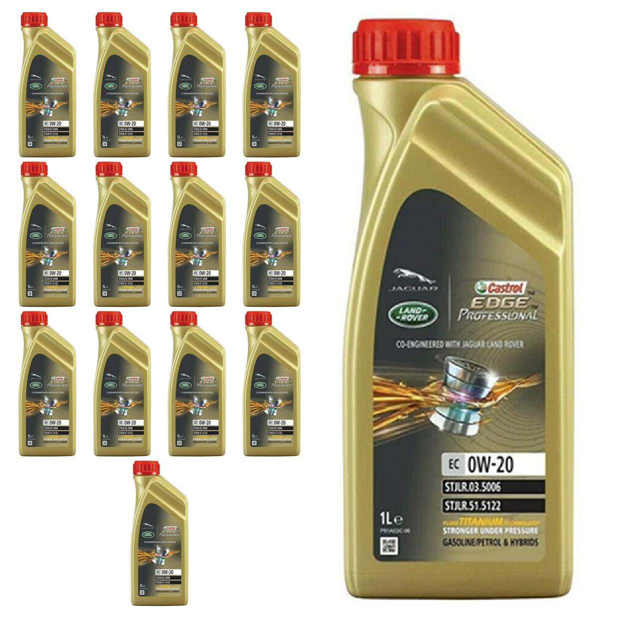 Kit c/ 14L Óleo de Motor Edge Professional EC 0W20 - 3435390 - Castrol - (1)