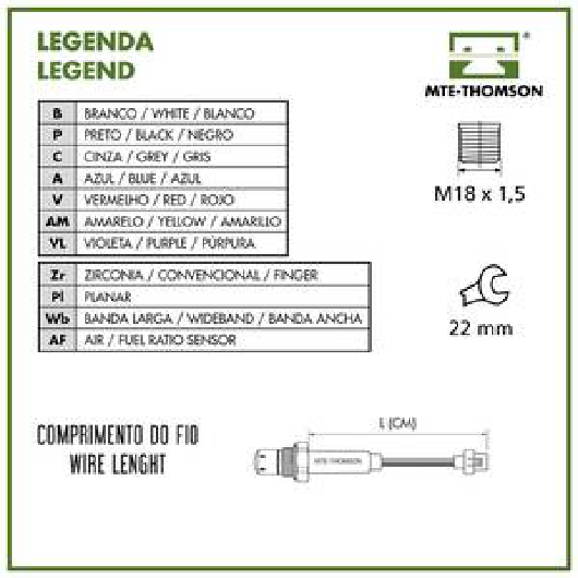 Sonda Lambda Convencional - MTE - 7816.30.091 - (5)