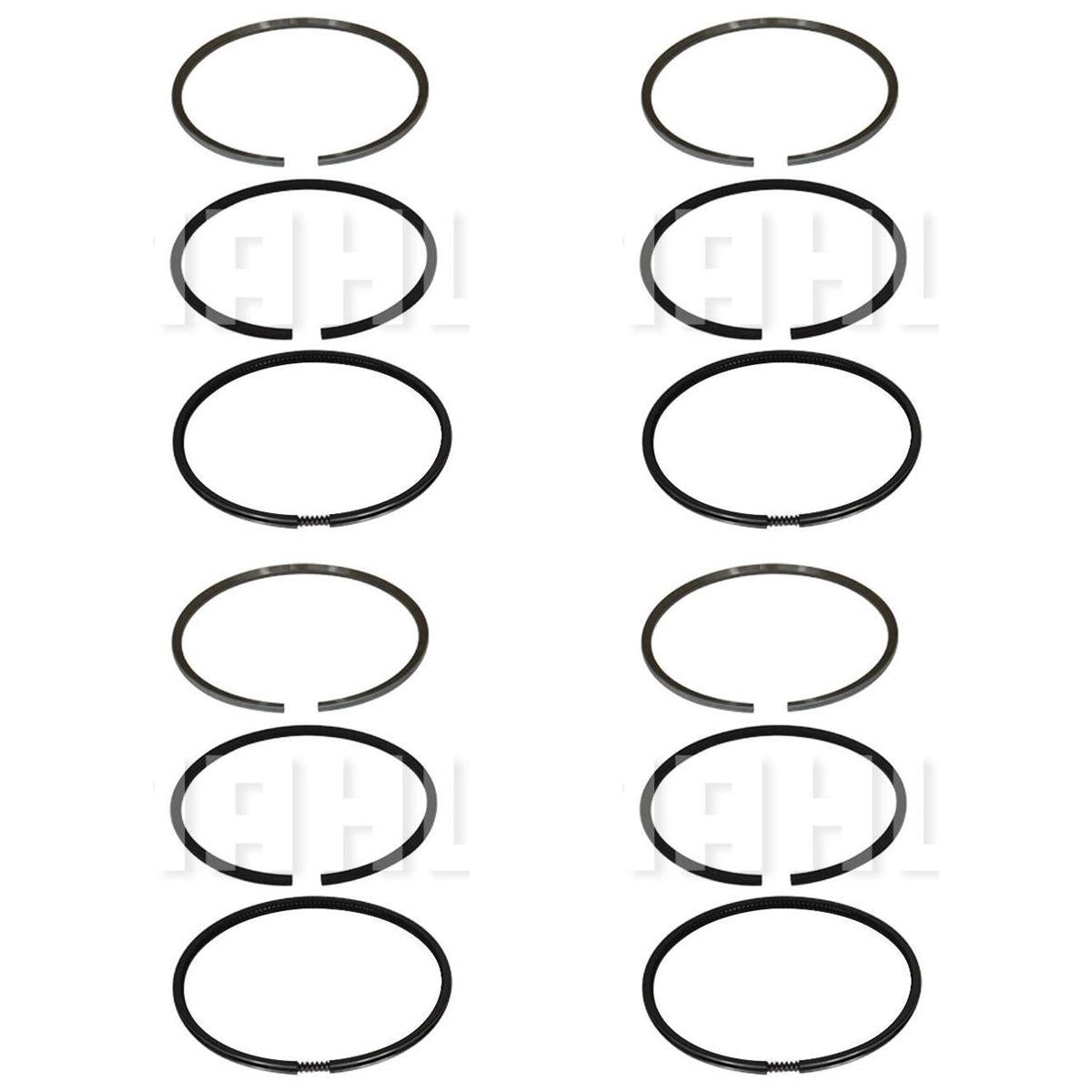 Jogo De Anéis Do Pistão Std - Mahle Metal Leve - DC.7074 STD - (1)