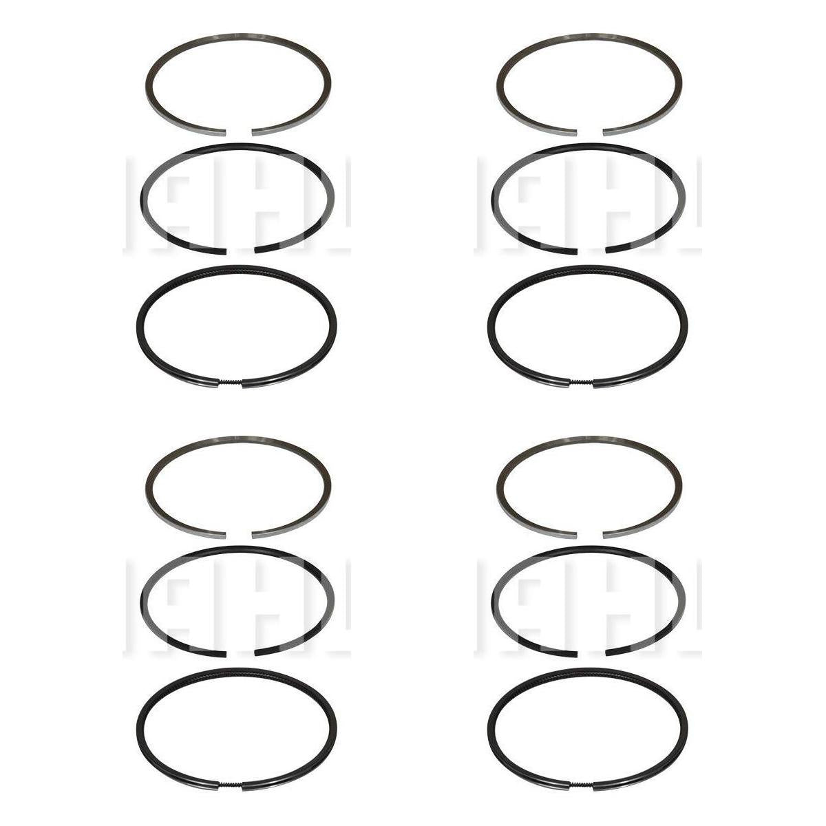 Jogo De Anéis Do Pistão para 4 Cilindros 0,50 - Mahle Metal Leve - DC.8548 0,50 - (1)