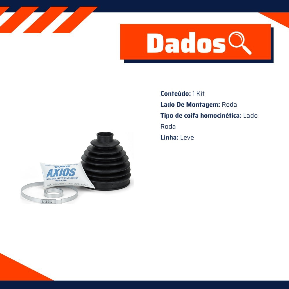 Kit Coifa Homocinética para Nissan Frontier - Monroe Axios - 5412746 - (4)
