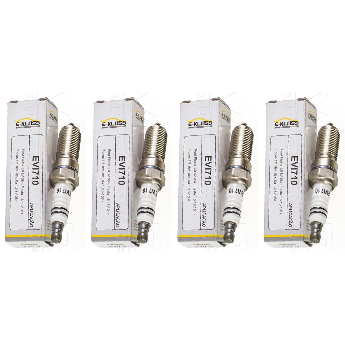 Jogo 4 Velas De Ignição - E-Klass - Evi710 - (1)