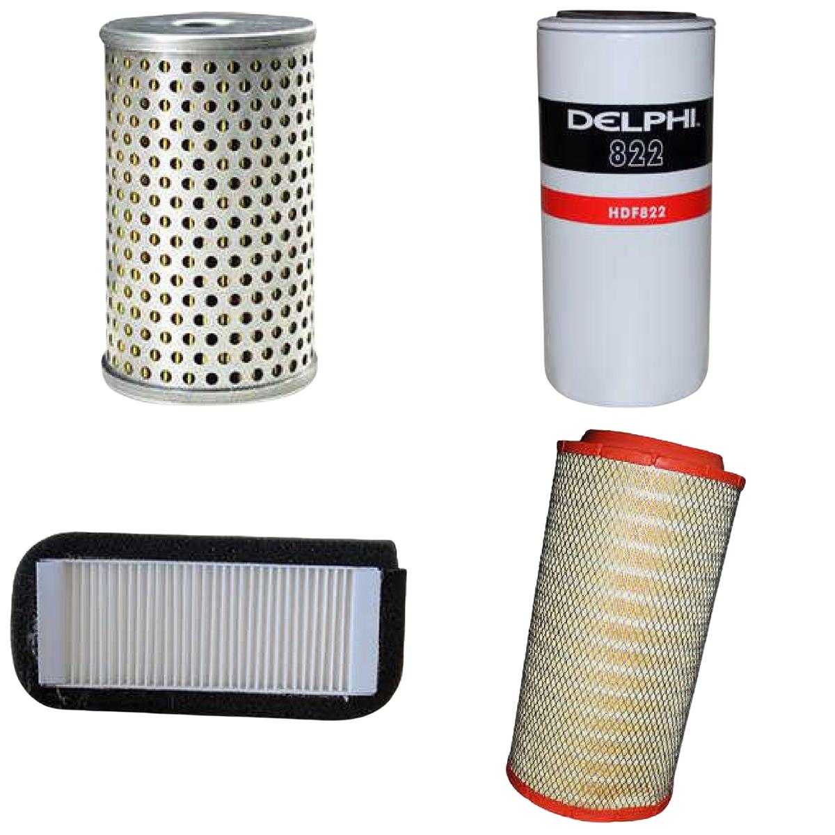 Kit Filtros Óleo Ar Comb A/C - Delphi - CKF10021/EFA953/EFL043/HDF822 - (1)
