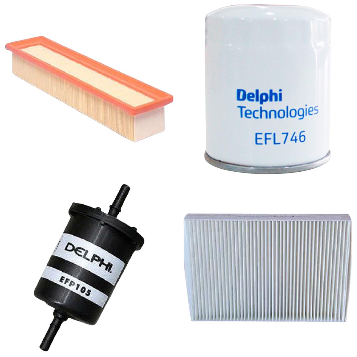 Kit Filtros Óleo Ar Comb A/C - Delphi - EFA970/EFL746/EFP105/TSP0325034 - (1)