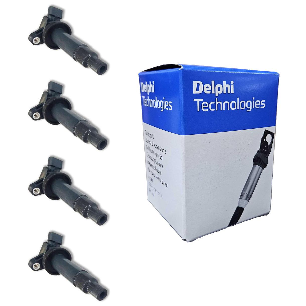 Kit 4 Bobinas de Ignição - Delphi - GN10314 - (1)