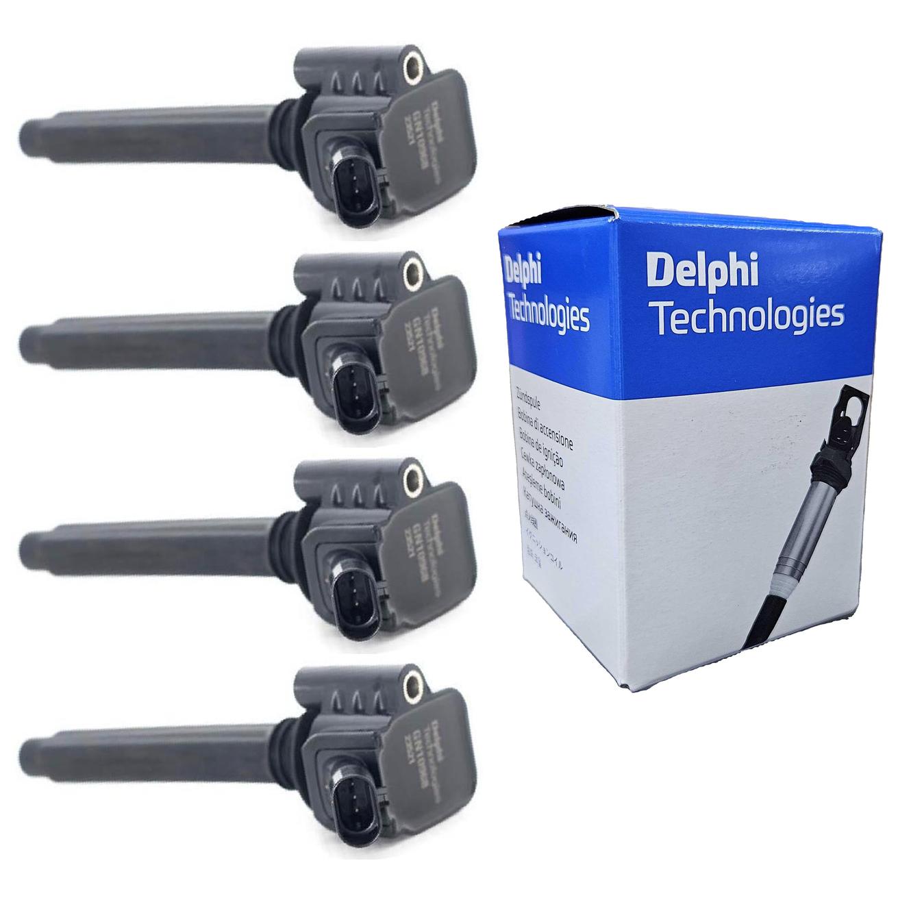 Kit 4 Bobinas de Ignição - Delphi - GN10968 - (1)