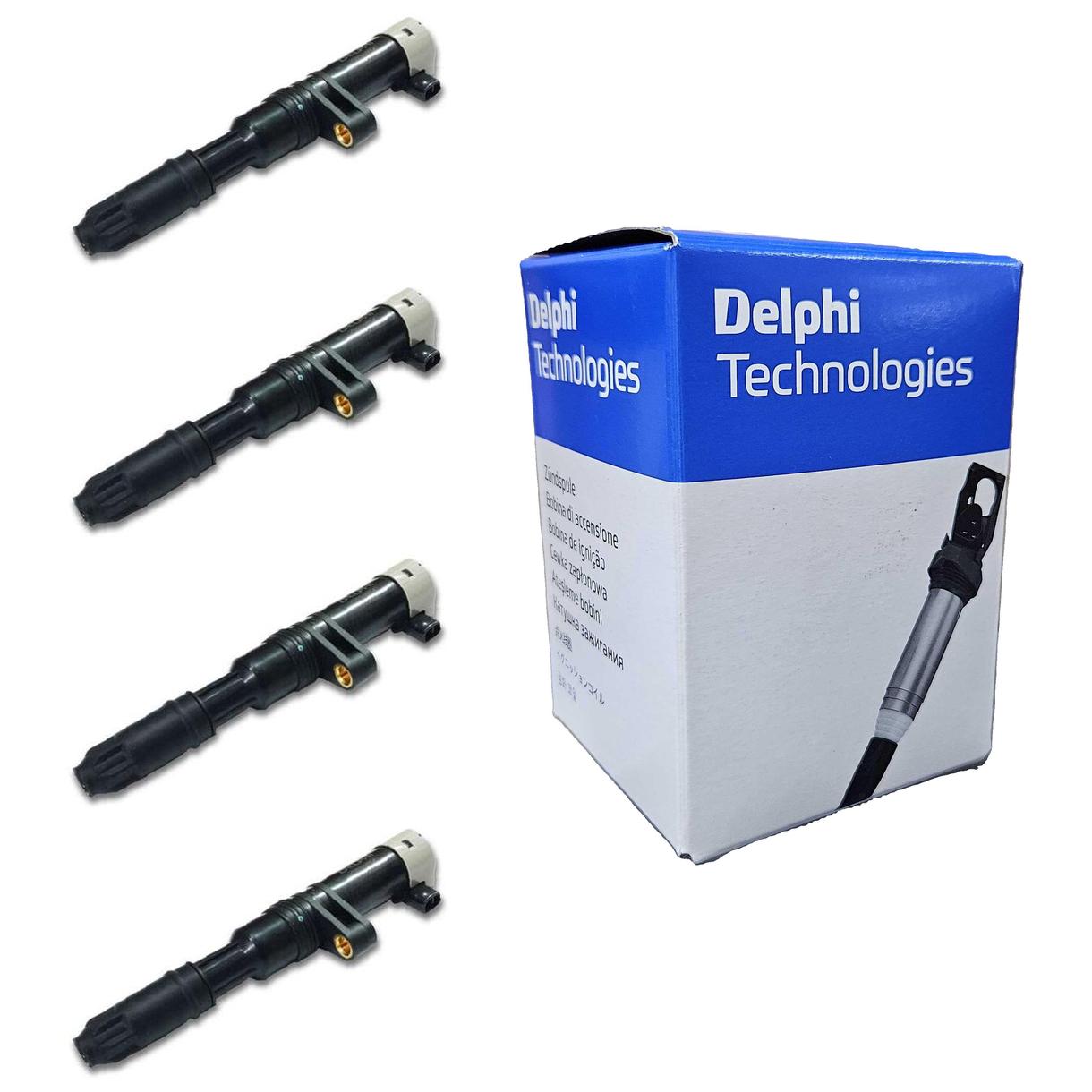 Kit 4 Bobinas de Ignição - Delphi - CE20014 - (1)