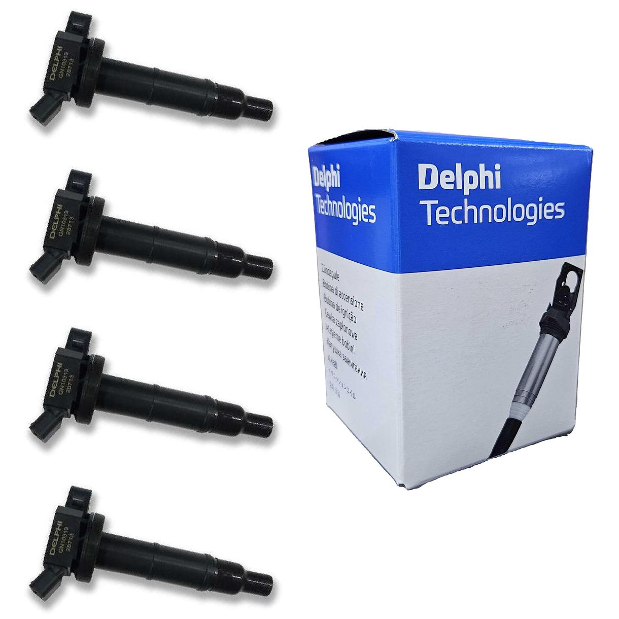 Kit 4 Bobinas de Ignição - Delphi - GN10313 - (1)