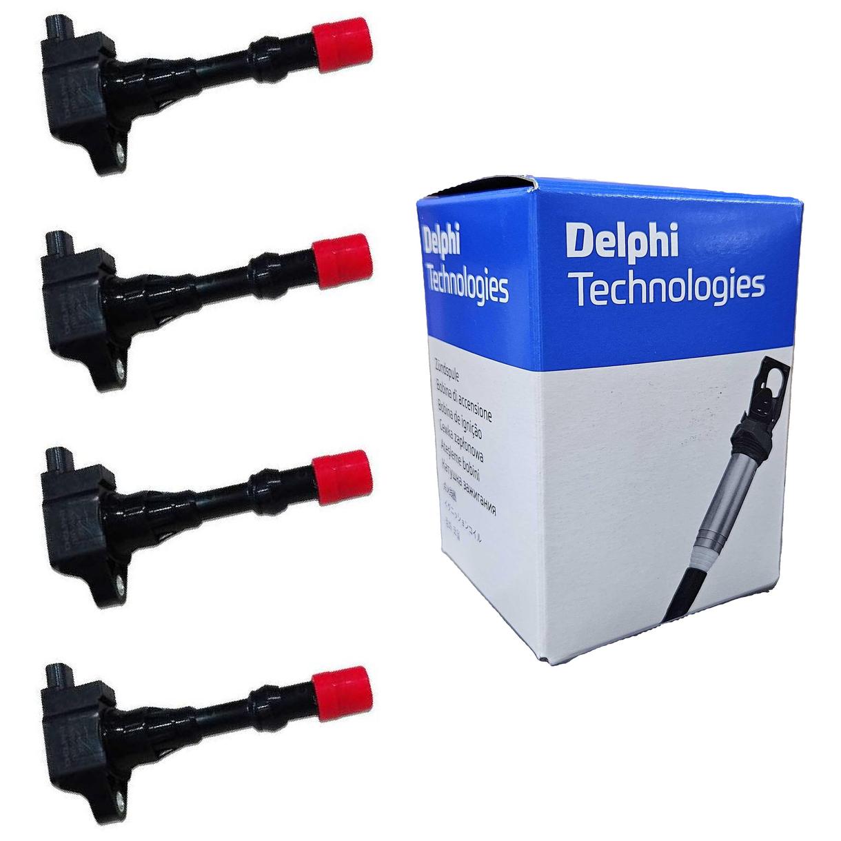 Kit 4 Bobinas de Ignição - Delphi - GN10382 - (1)