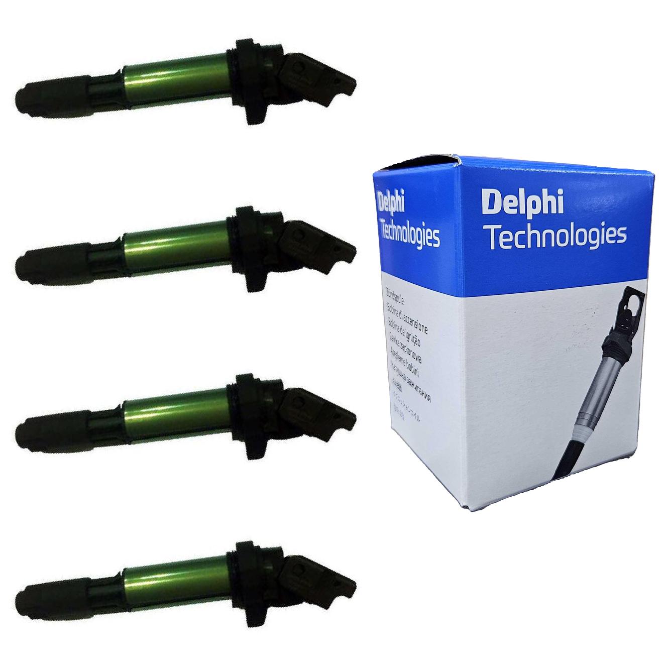 Kit 4 Bobinas de Ignição - Delphi - GN10210 - (1)