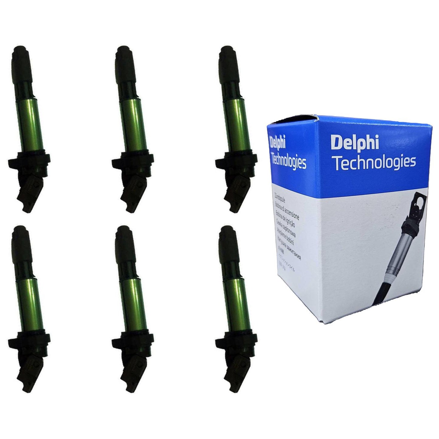 Kit 6 Bobinas de Ignição - Delphi - GN10210 - (1)