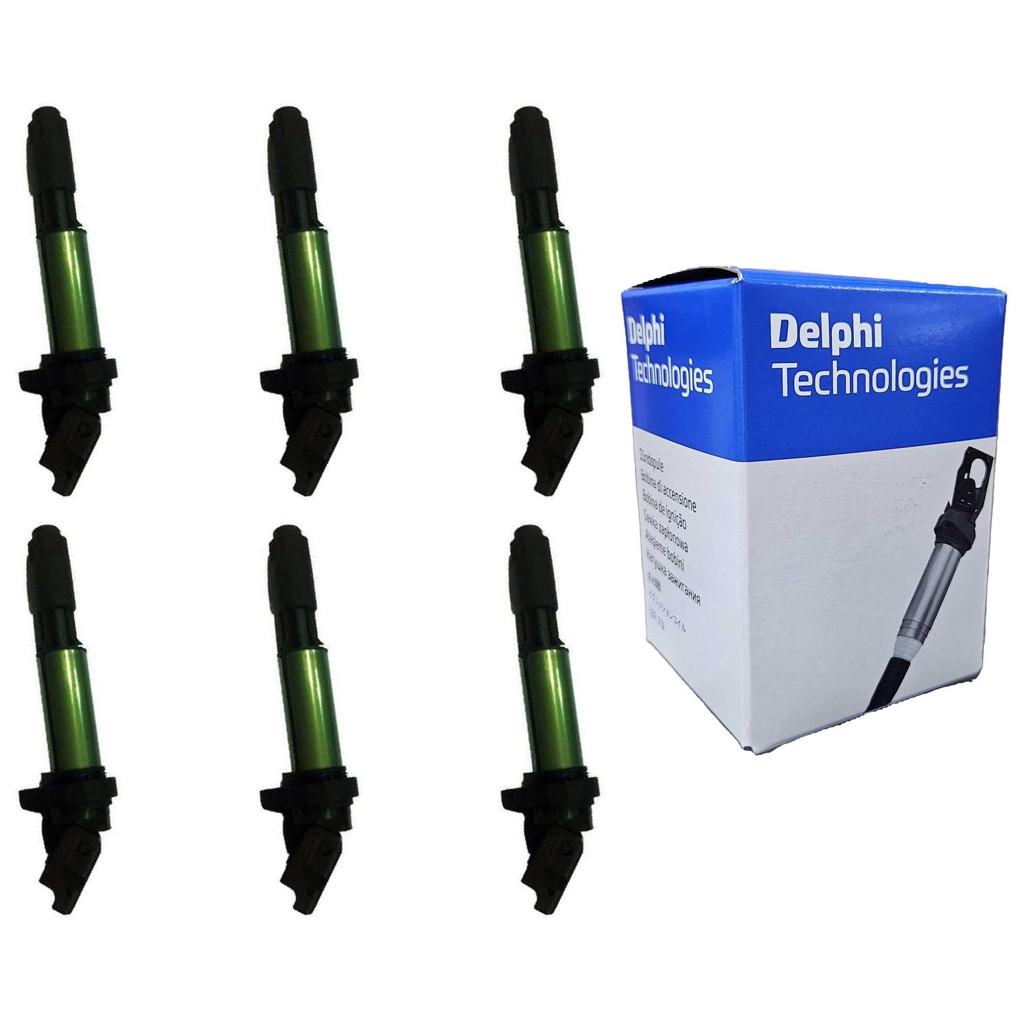 Kit 6 Bobinas de Ignição - Delphi - GN10210 - (1)